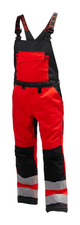 

Helly Hansen Workwear - Mono de alta visibilidad Alna Bib Helly Hansen 77510 | C58 - Rojo / Gris carbón