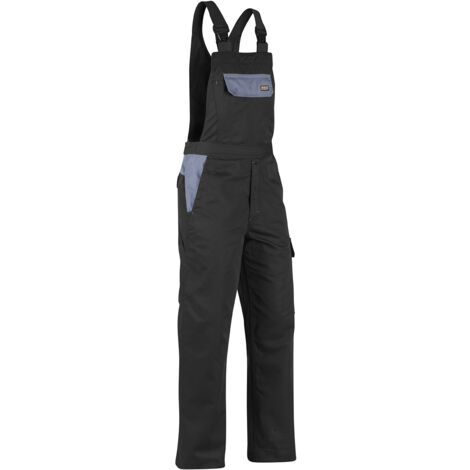 Mono de trabajo con tirantes 2665 - Negro/Gris claro 44C