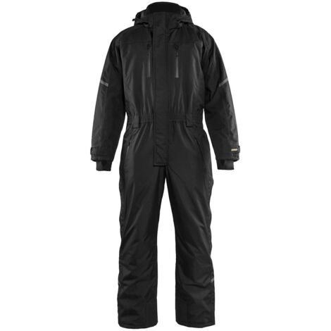 Mono de trabajo de manga larga con capucha para invierno 6785 - Negro 50
