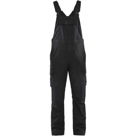 Mono de trabajo industrial stretch 2D 2644 - Negro/Gris oscuro 44C