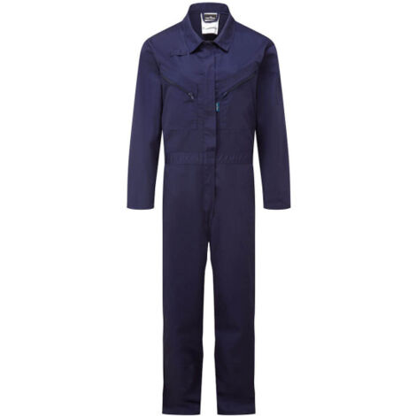 Mono de trabajo para mujer con cremallera frontal, modelo clásico C184 XL Azul Marino