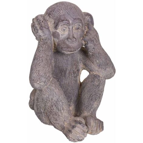Mono decorativo de magnesio gris 35x26x40