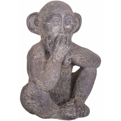 Mono decorativo de magnesio gris 35x26x40