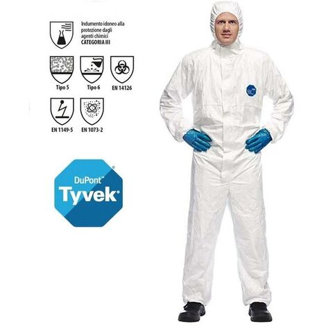 mono desechable tyvek classic xpert cat.iii tipo 5/6 talla m-xxl