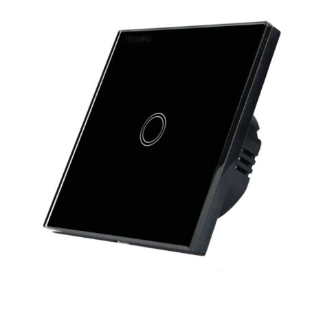 Mono Dimmer Switch for LED, Touch Light Switch, 1 Way Wall Touch Switch Black