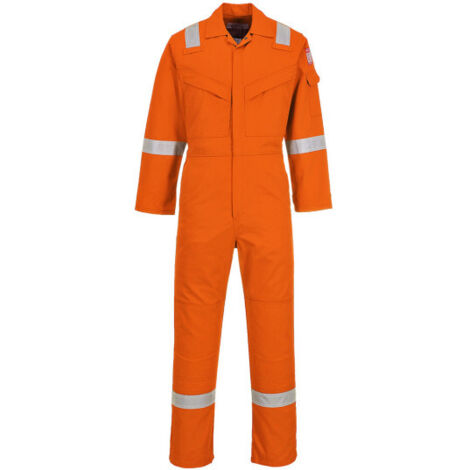 Mono ignífugo y anti-estático 350g, industria alta mar Altos FR50 4XL Naranja