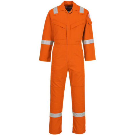 Mono ignífugo y anti-estático 350g industria alta mar Regular FR50 5XL Naranja