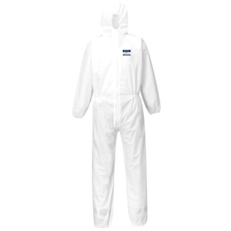 Mono laboral BizTex SMS, tipo 5/6 uso sobre la ropa ST30 S Blanco