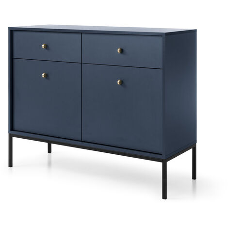 MONO MKSZ104 Comò con 2 cassetti 104 cm Blu Navy