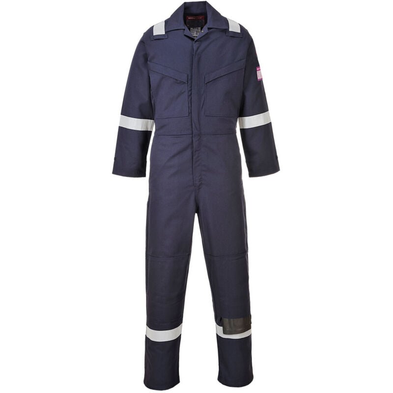 Portwest - Mono Modaflame ignífugo tejido modacrílico MX28 s Azul marino