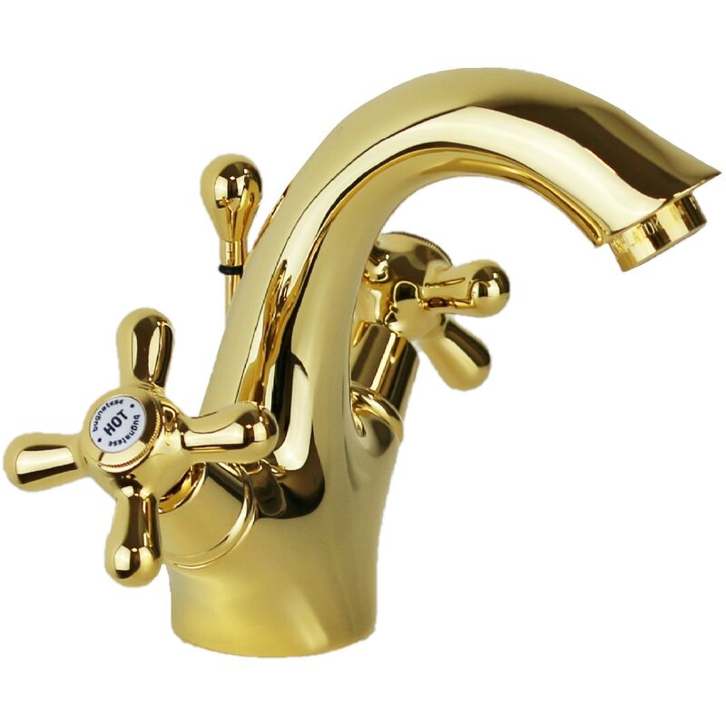 

Bugnatese Rubinetteria - Mezclador tradicional para lavabo Bugnatese Old '800 034 | Oro