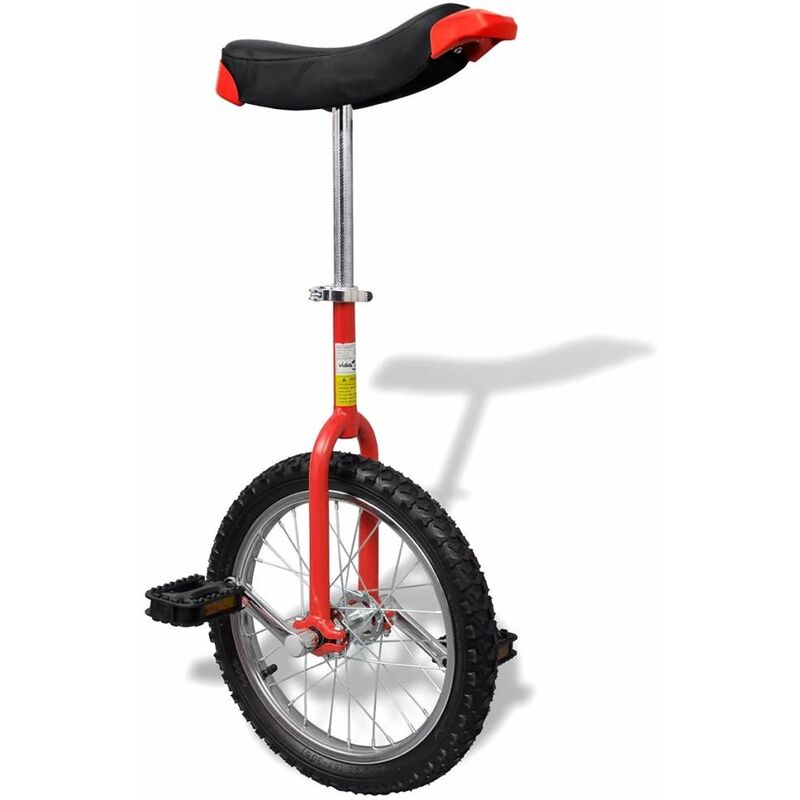 

Monociclo rojo ajustable, 16 pulgadas