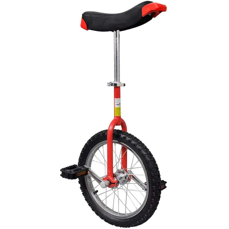 

Vidaxl - Monociclo Ajustable Rojo 16 Pulgadas - Rojo
