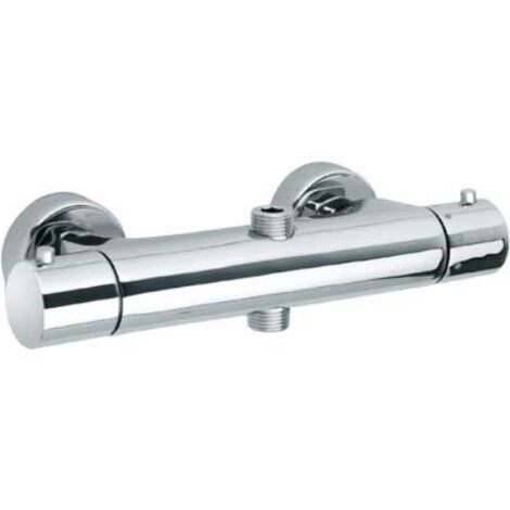 PAINI FRANCE Monocomando doccia esterno termostato con deviatore 2 vie disco cromo Paini