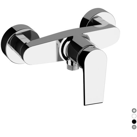 Monocomando esterno doccia senza accessori linea artic nero opaco