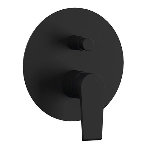 MONOCOMANDO INCASSO DOCCIA CON DEVIATORE LINEA ARTIC Nero Opaco