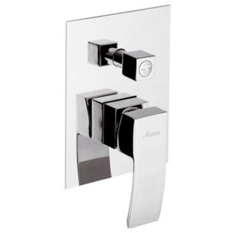MONOCOMANDO INCASSO DOCCIA CON DEVIATORE LINEA MARTE Cromo