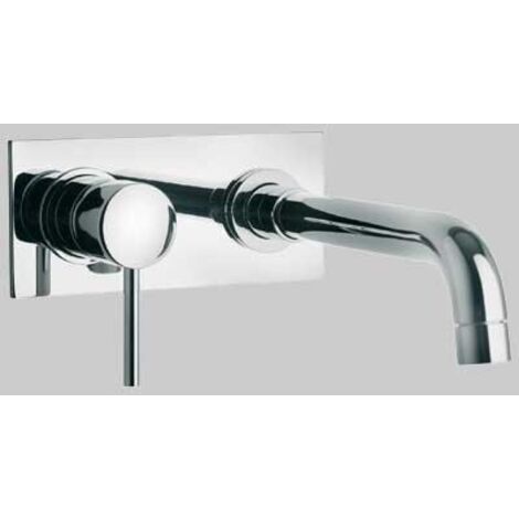 MONOCOMANDO LAVABO A MURO DISCO - Cromo