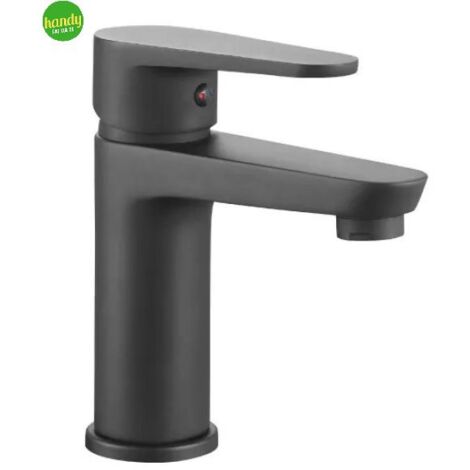 Monocomando Lavabo Ambra Bathroom Pink 2.0 Nero Satinato