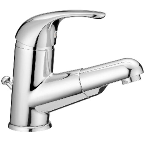 MONOCOMANDO LAVABO CON DOCCETTA ESTRAIBILE Cromo PB