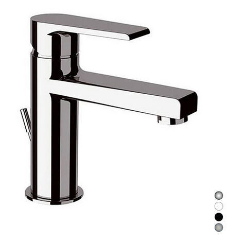 Monocomando lavabo medio linea artic bianco opaco