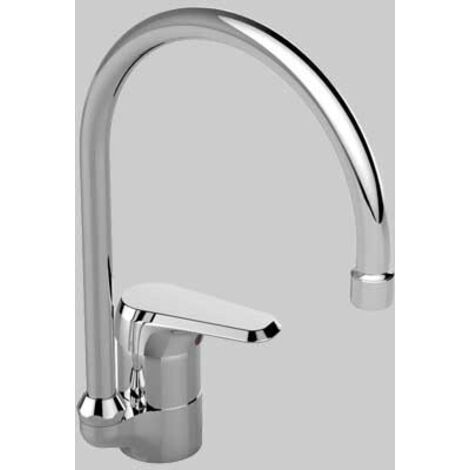 MONOCOMANDO LAVELLO CON BOCCA ALTA BASE - Cromo