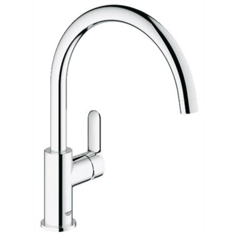 MONOCOMANDO PER LAVELLO CON BOCCA GIREVOLE BAUEDGE Cromo