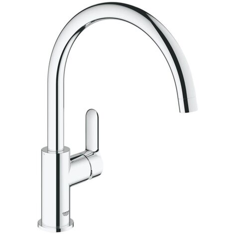MONOCOMANDO PER LAVELLO CON BOCCA GIREVOLE BAUEDGE Cromo