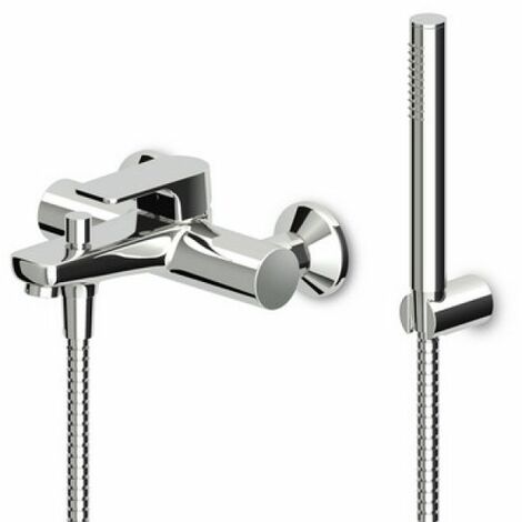 MONOCOMANDO VASCA-DOCCIA ESTERNO C/ACCESSORI SERIE WIND Cromo