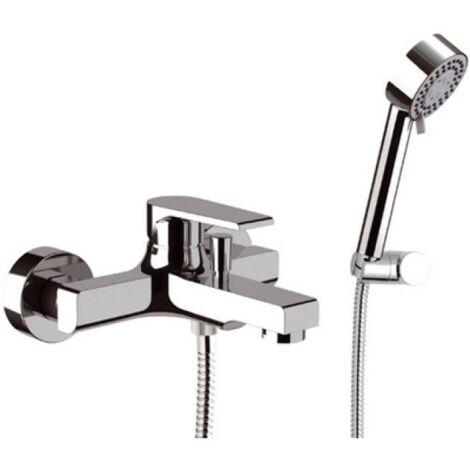MONOCOMANDO VASCA ESTERNO CON ACCESSORI LINEA ARTIC Nichel Spazzolato