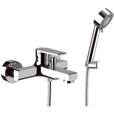 MONOCOMANDO VASCA ESTERNO CON ACCESSORI LINEA ARTIC Nichel Spazzolato MARIA
