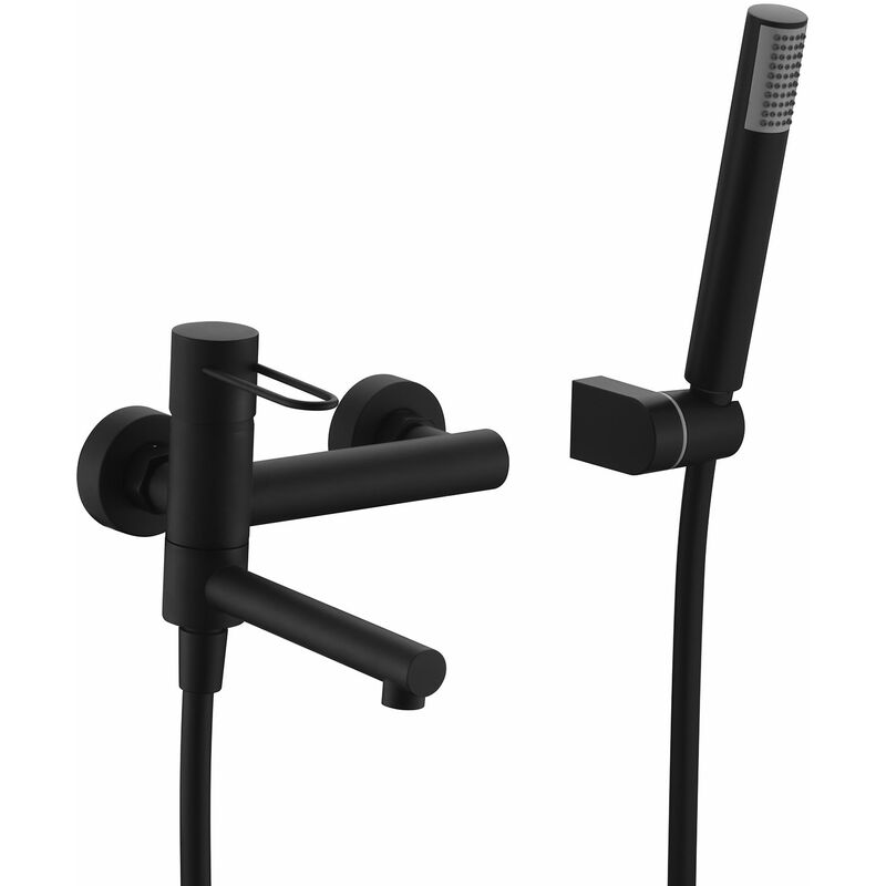 Ensemble Bain Douche Noir Mat Imex Suecia