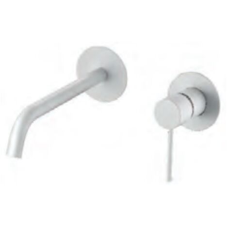 Monocommande Lavabo Encastré Milos Stick Blanc Mat Imex Imex Glis045 Bl