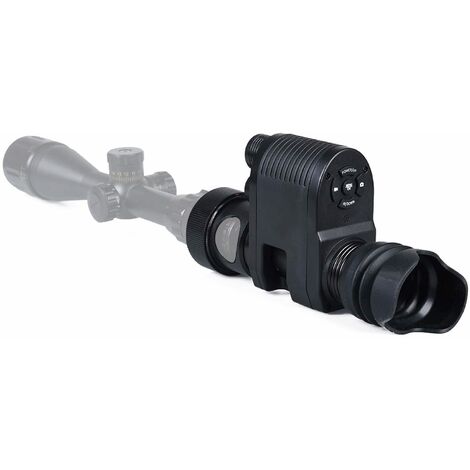 Monoculaire de vision nocturne , caméra de chasse laser infrarouge (noir)-BISBISOUS