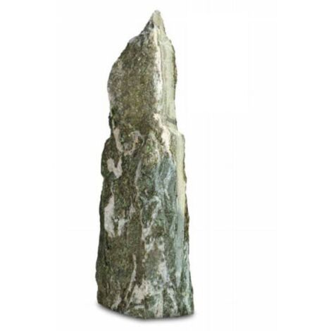 Monolite punta in pietra naturale colorata "Artic Green" [peso 310 kg h. 150 cm]