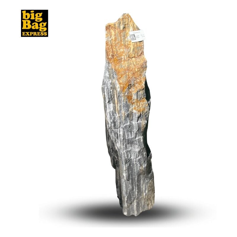 Big Bag Express - Monolithe Décoratif de Jardin en Marbre & Quartz Zebra Nat Col 89cm