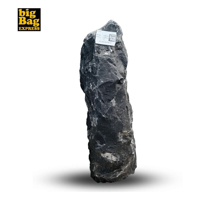 Big Bag Express - Monolithes Décoratif de Jardin en Marbre Black Beauty Nat Col 77cm - Noir