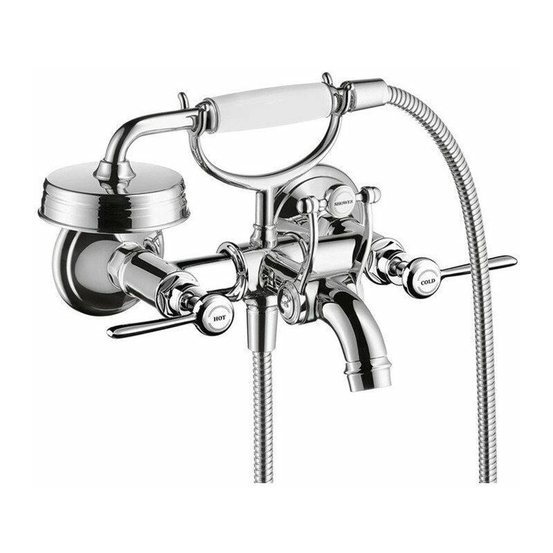 

Hansgrohe - Monomando bañera / ducha manillas de níquel cepillado