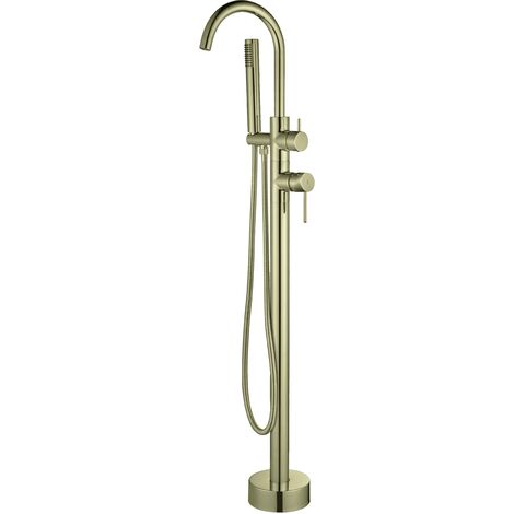 monomando bañera exenta PLENUM oro cepillado - KÄLLA