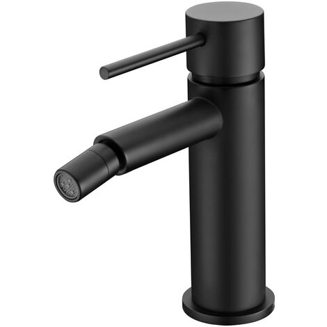Monomando bidé Milos Stick negro mate IMEX BDYS045-2NG