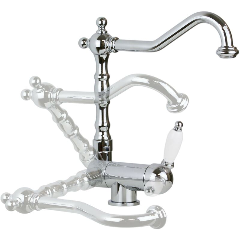 

Mezclador Caño plegable debajo de la ventana Gattoni 6014665C0 | Cromo