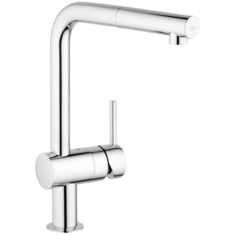Monomando GROHE fregadero 1/2 Minta Aireado Extraíble Cromo