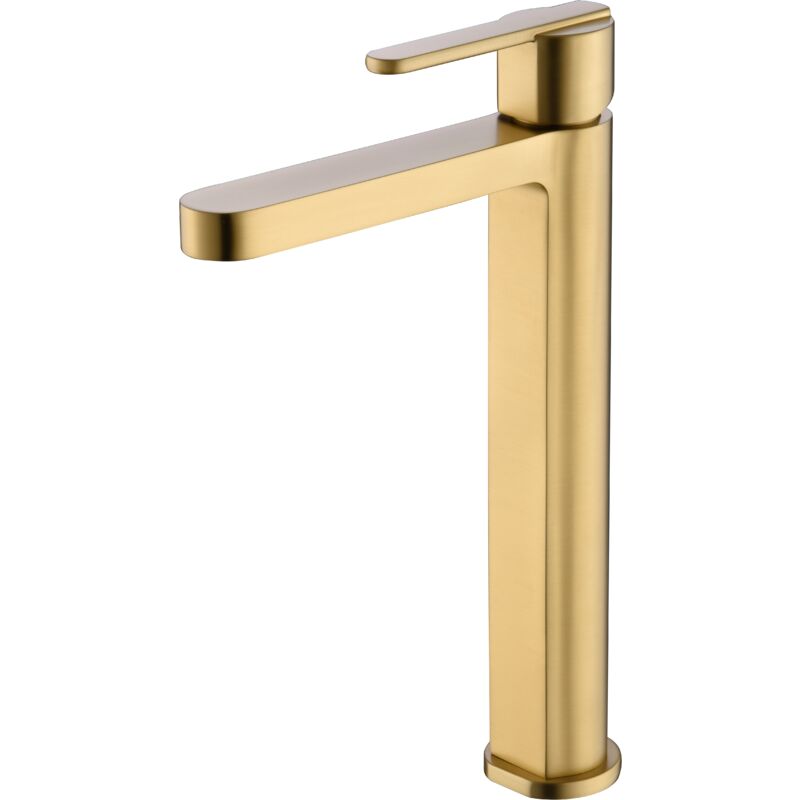 Imex - BDR001-3OC roma Monomando Lavabo Alto Oro Cepillado - ref: BDR001-3OC