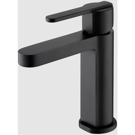 Monomando lavabo IMEX BDR002-1 Roma negro mate 