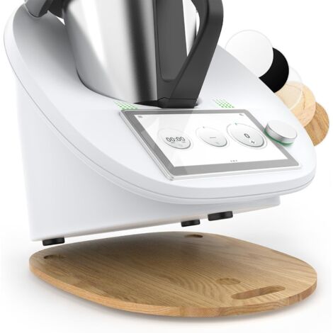 Monopatín Thermomix TM6 TM5, Monopatín acrílico Thermomix, estable y fácil de mover, Accesorios Thermomix, roble