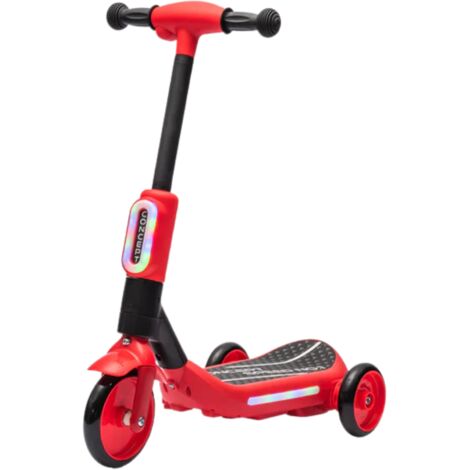 Monopattino Elettrico per Bambini Rosso Deluxe con Protezioni