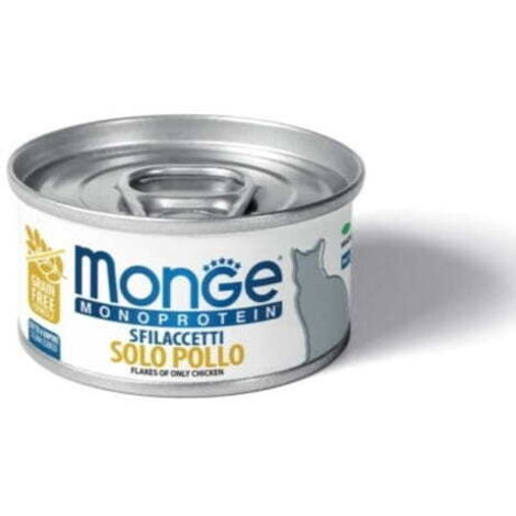 Monoproteína para gatos Monge con pollo 80 g