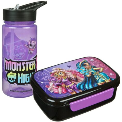 Monster High Frühstücksset – Brotdose & Wasserflasche für Kindergarten und Schule