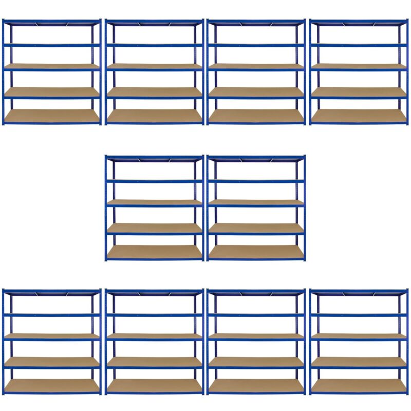 10 x Garage Racking Shelving Unit / 5 Tier 1600mm - Monster Racking