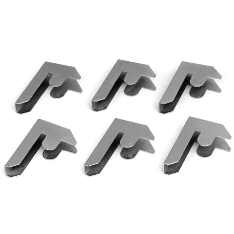 Monster Racking Galwix Lagerregal Sortiment Steckverbindung Verbindungsstücke für Regale Garage Werkstatt Lagerhaus (6er Pack) 100% Schraubenfrei - Silber